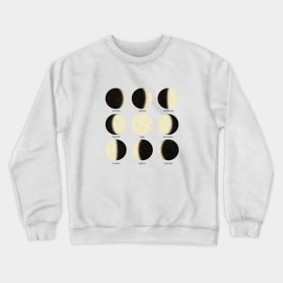 Moon Phases Mood Board Crewneck Sweatshirt